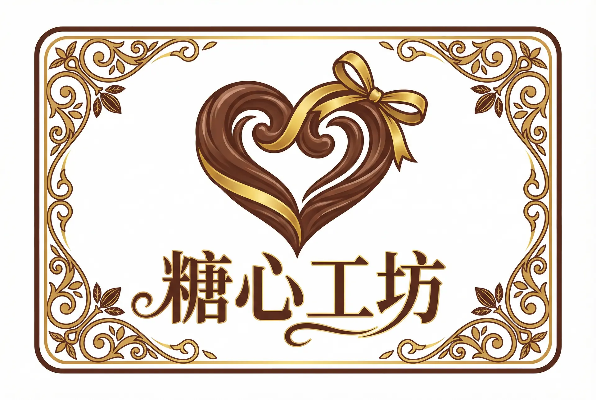 糖心工坊 - 糖心vlog ，手工巧克力品牌标志